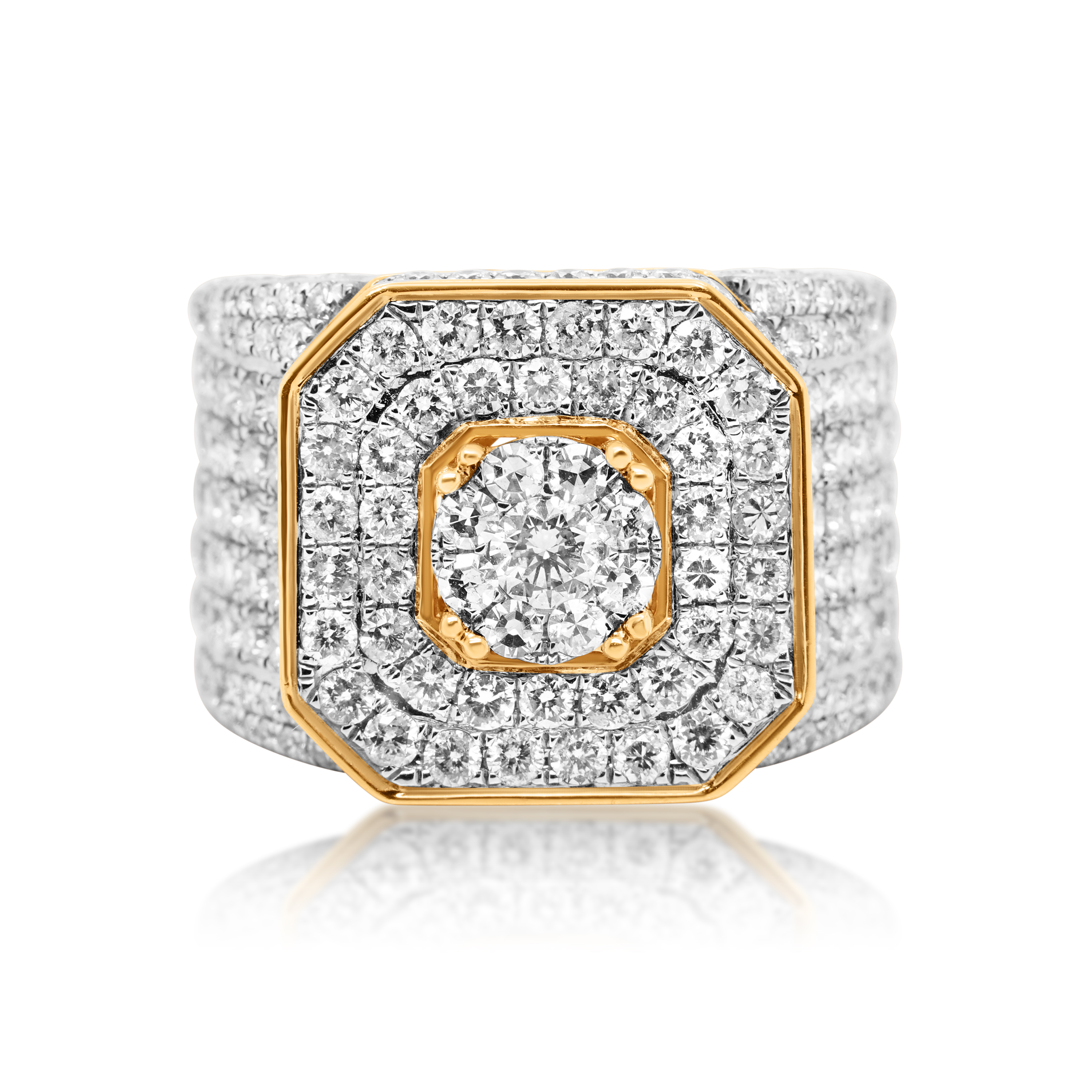 Diamond Ring 8.28 ct. 14K Yellow Gold